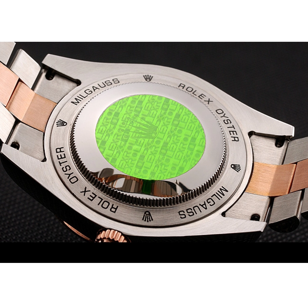Aaa replica watch Steel Rolex Swiss Gold Bracelet 1454107 Day-Date Diamonds Rose And Staineless Bezel 0519